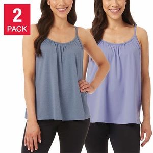 32 Degrees - 2 Pack Cami with Built-in Bra